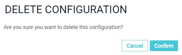 Delete configuration
