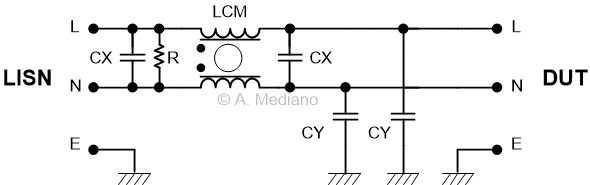 Schematic of the filter under study.