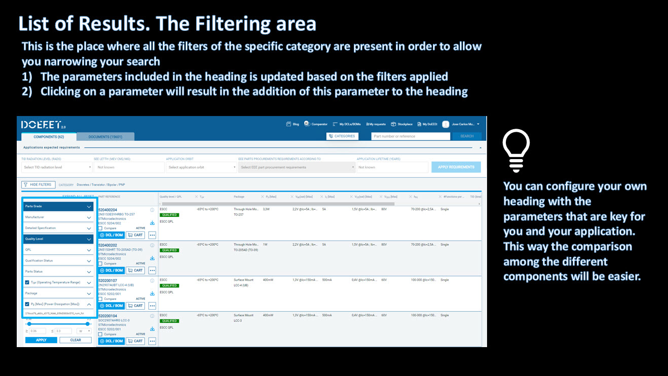 Filtering area doEEEt.com