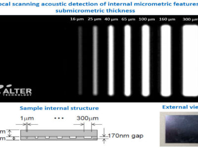 Non-destructive detection of micrometric internal features within EEE microelectronic systems..