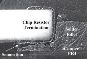 Cross Section of Failed Solder Joint