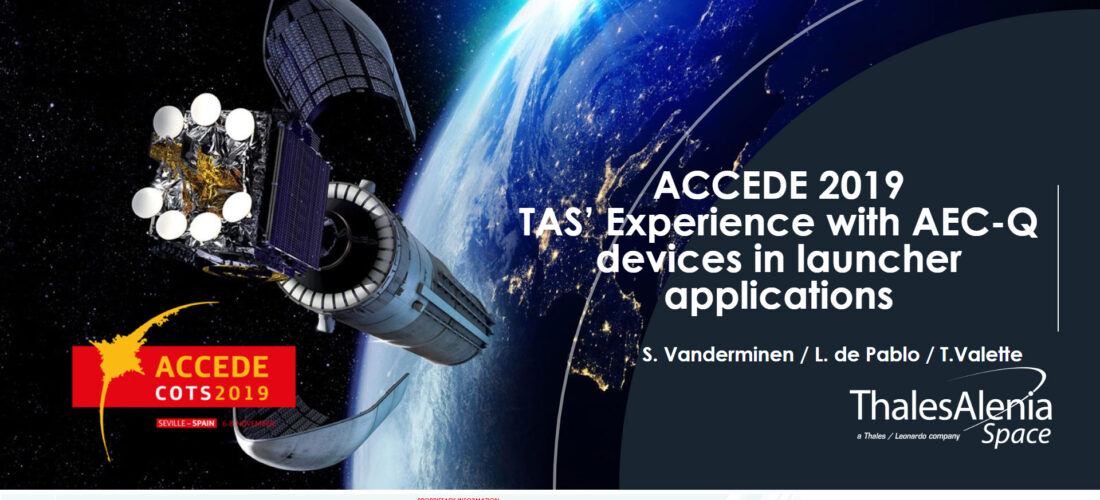 TAS Experience with AEC Devices in Launcher applications