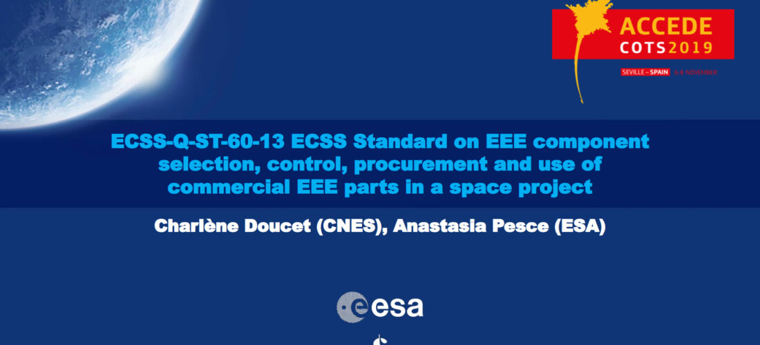 CNES & ESA – ECSS-Q-ST-60-13 REVISION