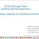 COTS and Lead Free – Dealing with the Quandary