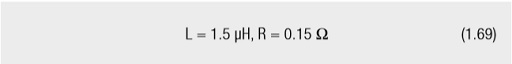  A standard RCL measuring bridge with 1 kHz test voltage measures the following data.