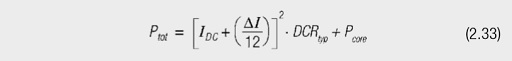 Core material losses from empirical formulas