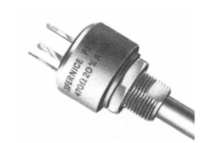 Example of a bushing mount potentiometer. Manufacture Vishay Sfernice.