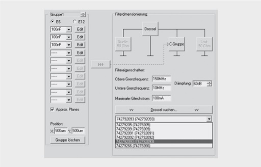 Filter specification and choke selection