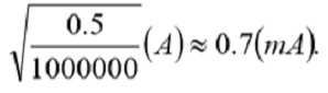 This value is well below the absolute maximum current derived from