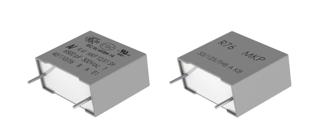 Kemet R41T and R76H new metallized polypropylene film capacitor series offer a high-power density solution for harsh environments and electric vehicle applications.