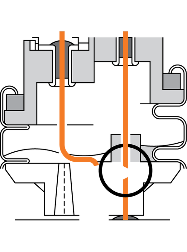 Figure 1: In the event of an overload the groove expands and the notched point of the connection wire tears