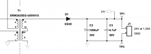 Figure 9: Example of DC-DC Output Smoothing (“TI Highline Flyback”)