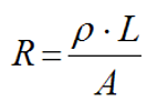 resistivity of the material