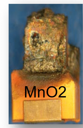 breakdown failure mode of MnO2 tantalum capacitor