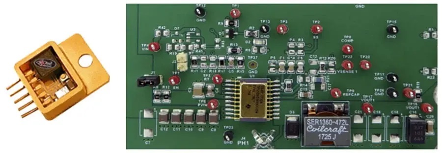 Figure 2 Compare fully-integrated vs. non-integrated space-grade switching regulators.