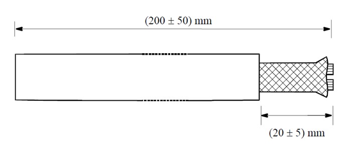 Test sample for ECSS-Q-ST-70-20C