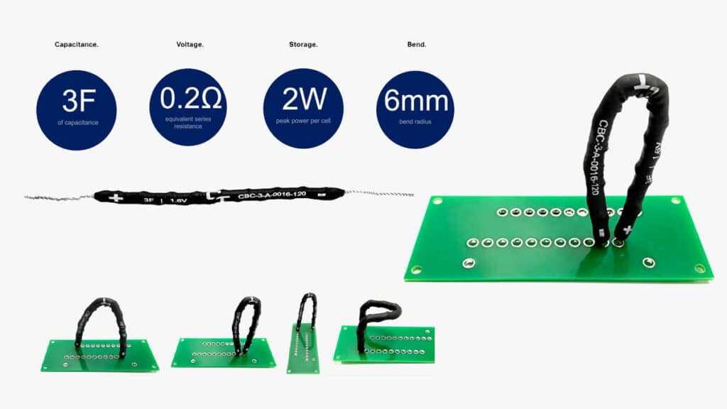 Capacitech’s flexible supercapacitor