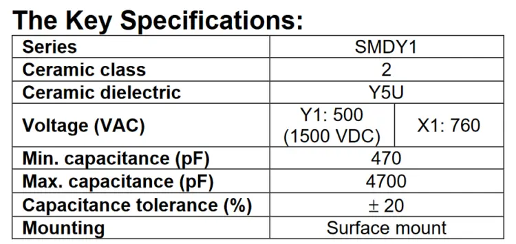 Key specification