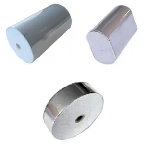 Figure 2: Standard cylindrical, puck, and flat bobbins