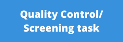 Quality Control Screening task