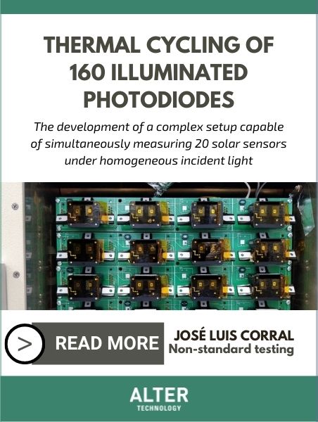 Thermal cycling of 160 illuminated photodiodes
