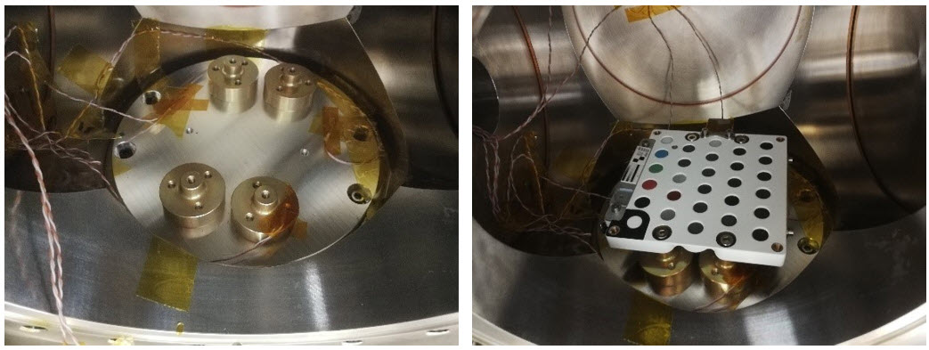 DUT interface and thermocouples at TRP / SCCT (FS) prepared for thermal tests. 