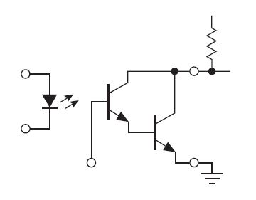 Photo-Darlington configuration 