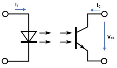 Schematic of optocoupler