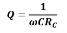 Q-factor-at-capacitive-reactance