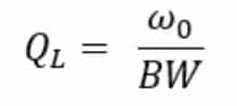 filter-Q-quality-calculation