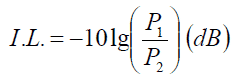 insertion loss calculation eq. [2]