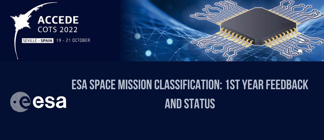 ESA Space mission classification 1st year feedback and status