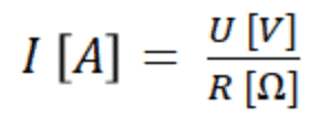 Ohm’s law equation [1]