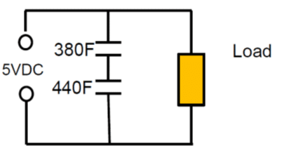 Figure 10. supercapacitor series connection