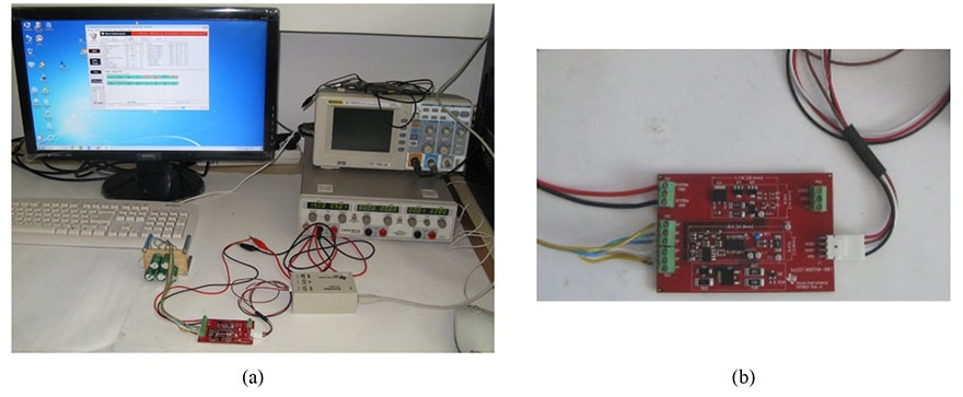 Fig. 5. a) Schematic drawing of the balancing circuit. b) The supercapacitor module (SM) with six 200F/2.7V capacitorsand balancing circuits attached