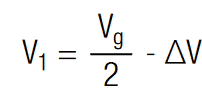 voltage drop V1 on two unequal capacitors in series [5]