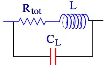 Figure 3. Equivalent circuit of the inductor.