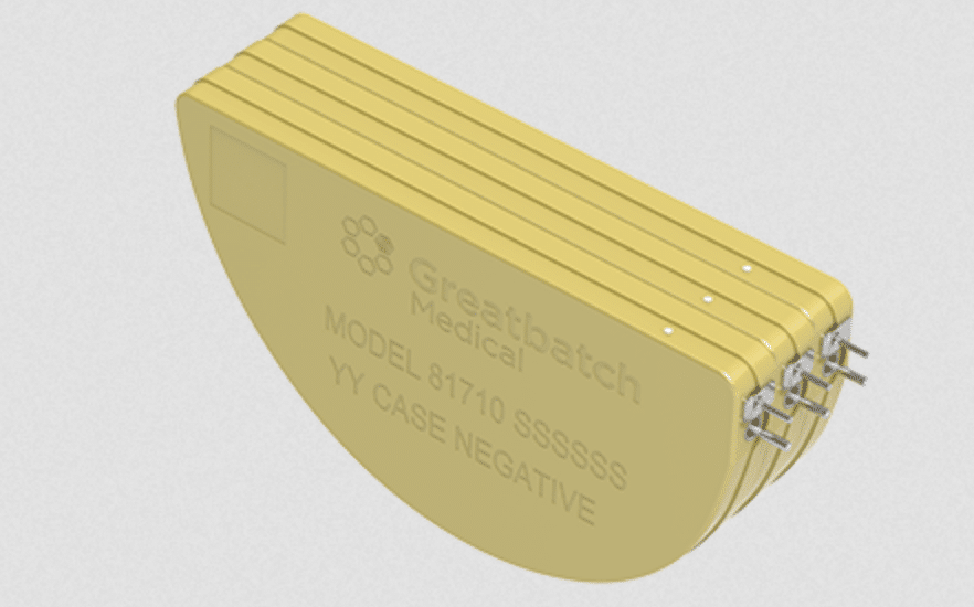 Figure 40. medical implantable tantalum wet capacitors for implantable defibrillator; source: Integer Greatbatch