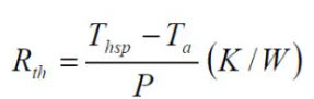 thermal resistance equation [3]