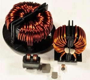 Figure 23. Different types of INDS (a) Common Mode Choke Coil and (b) Surface Mount (Powder Choke Coil).