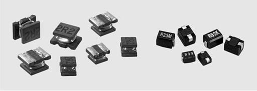 Figure 6. Wire Wound SMD Inductors (open structure WE-LQ left) and SMD RF inductor plastic mould (WE-GF right)
