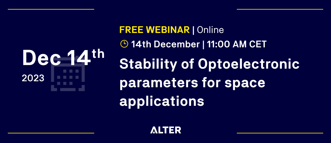 Stability of Optoelectronic parameters for space applications