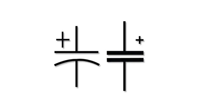 Capacitor symbols