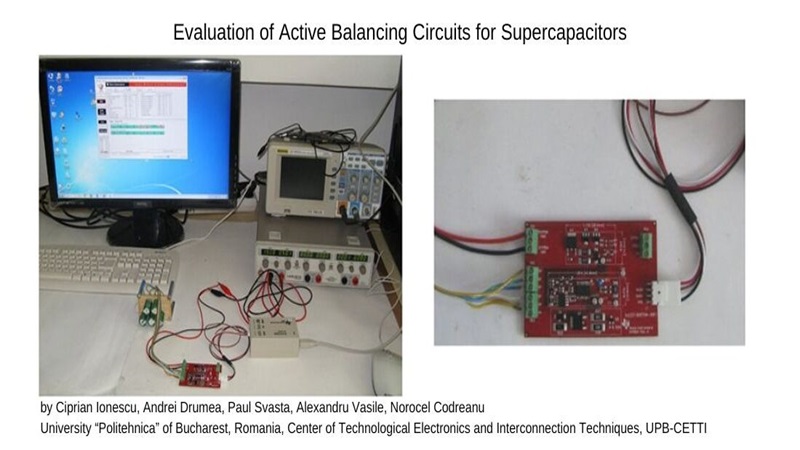 Evaluation of active balancing circuits for supercapacitors