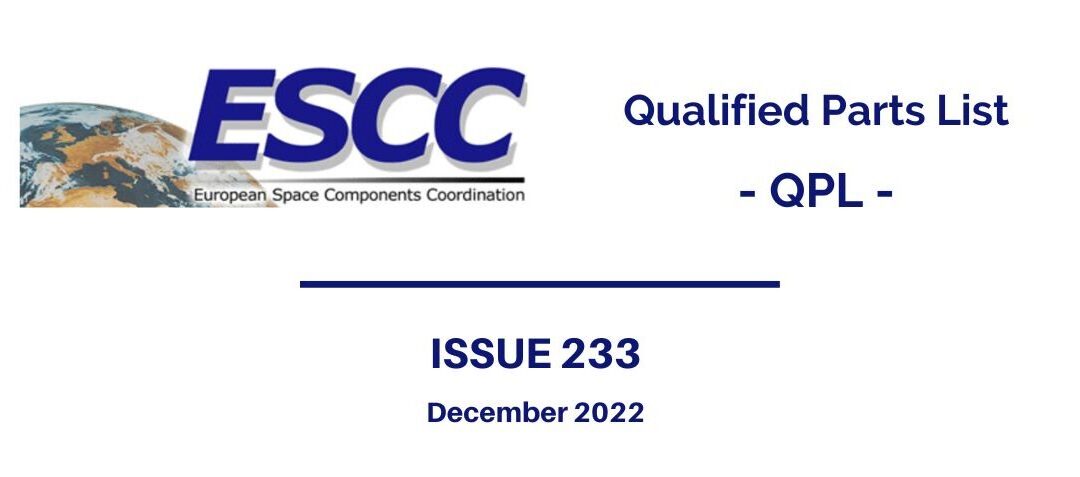 ESCC QPL: Edition 233 (December 2022)