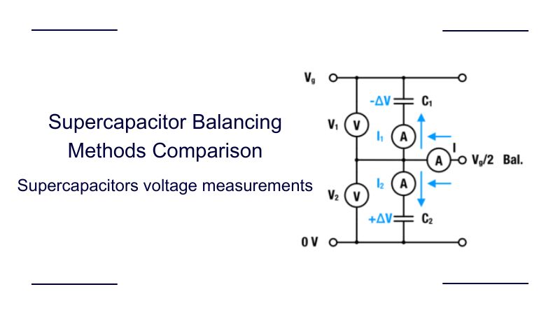 Voltage measurement techniques in supercapacitors