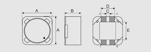 Figure 9. Picture and characteristic data of some shielded double chokes table