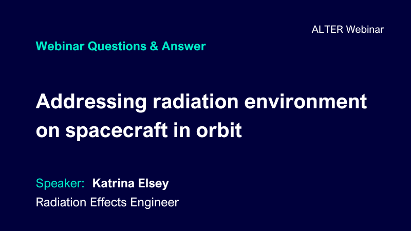 Radiation in space: Expert Q&A on engineering, software, and testing