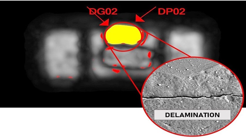 Evaluation of delaminations in space COTS components