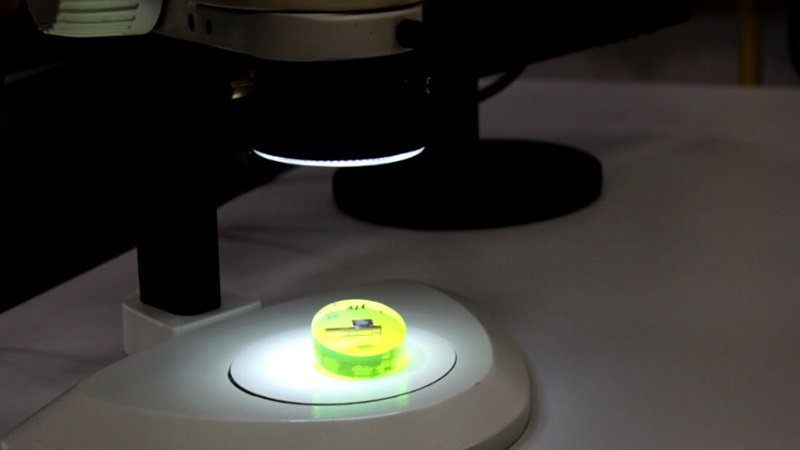 Looking at device internal structure by a cross-sectioning
